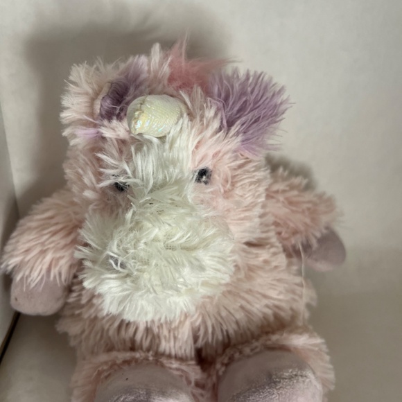 Warmies Pink/Purple Unicorn Plush Stuffed Animal Weighted microwaveable - Picture 5 of 7